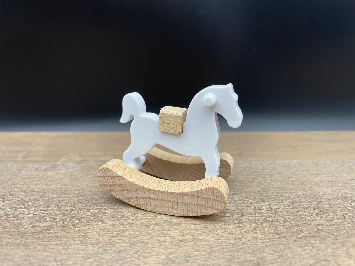 Miniature Rocking Horse. 1:12 Scale. Cute Dollhouse Accessory