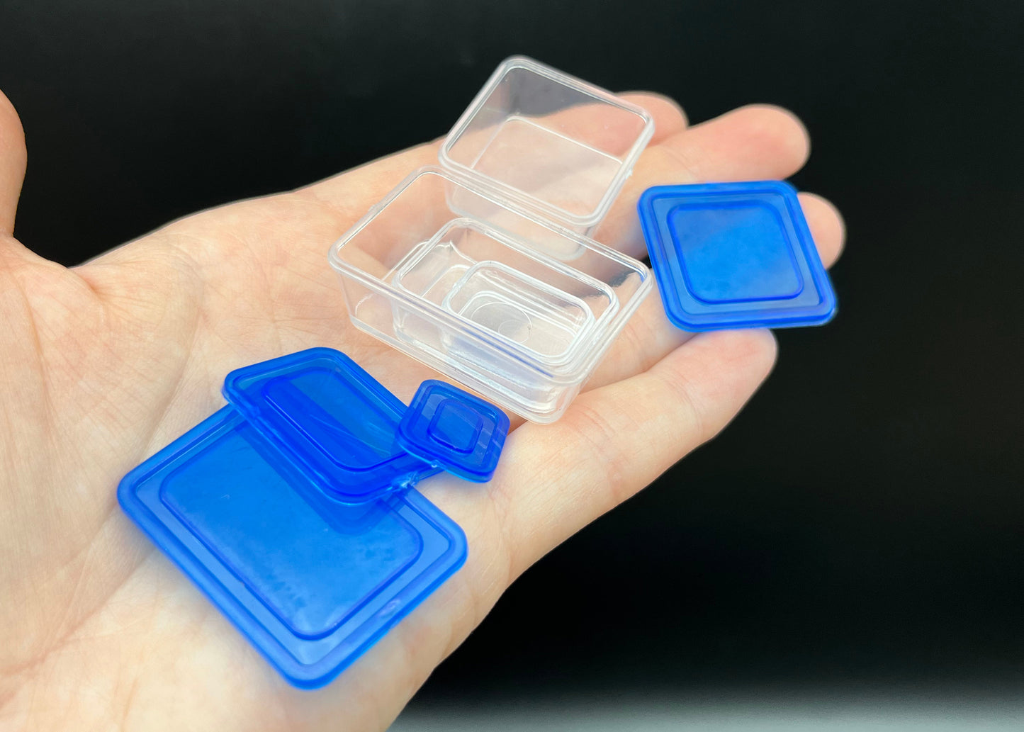 Miniature Plastic Lunch Boxes Kitchen Dollhouse Accessories 1:12 Scale