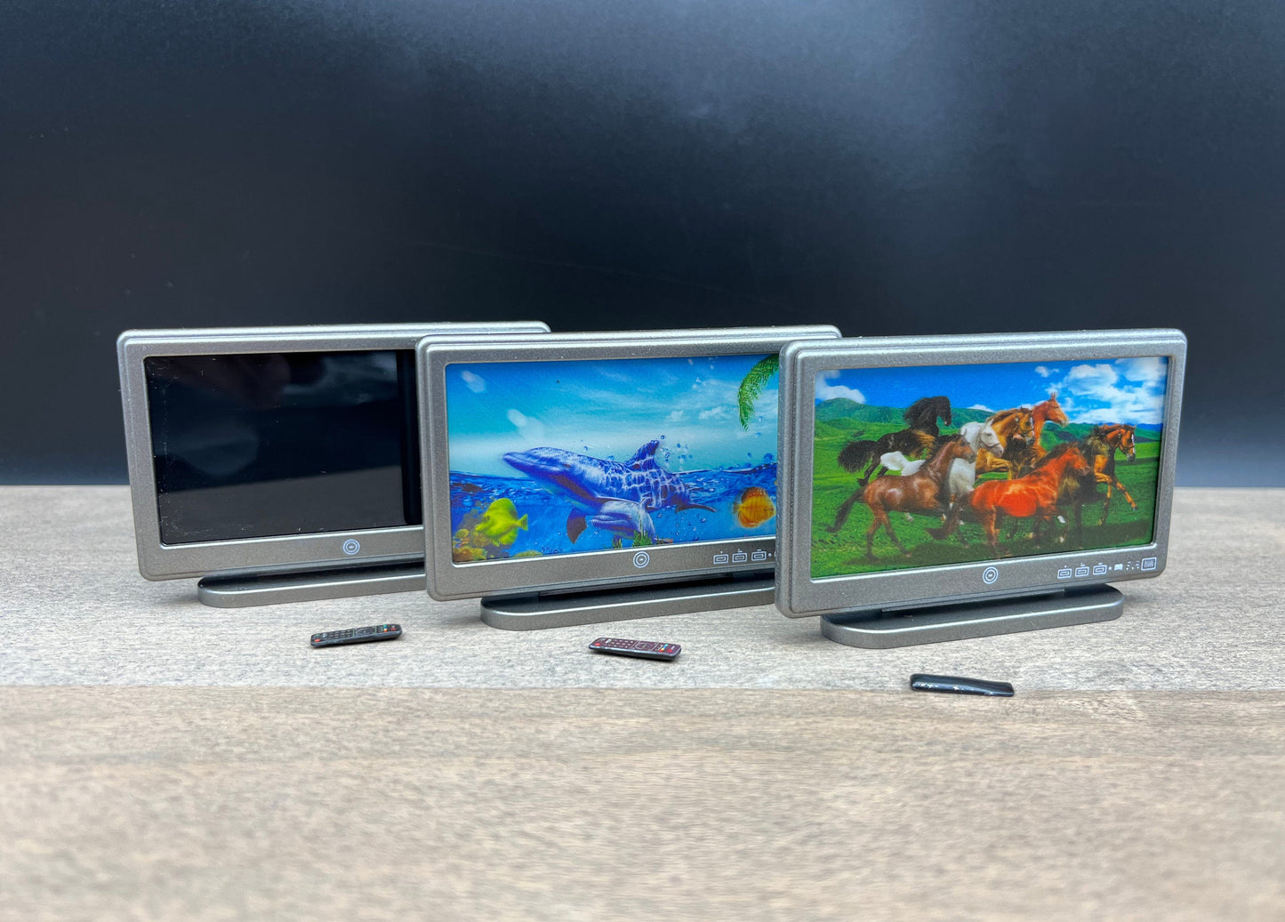 Miniature TV Television 1:12 Scale Dollhouse Accessory