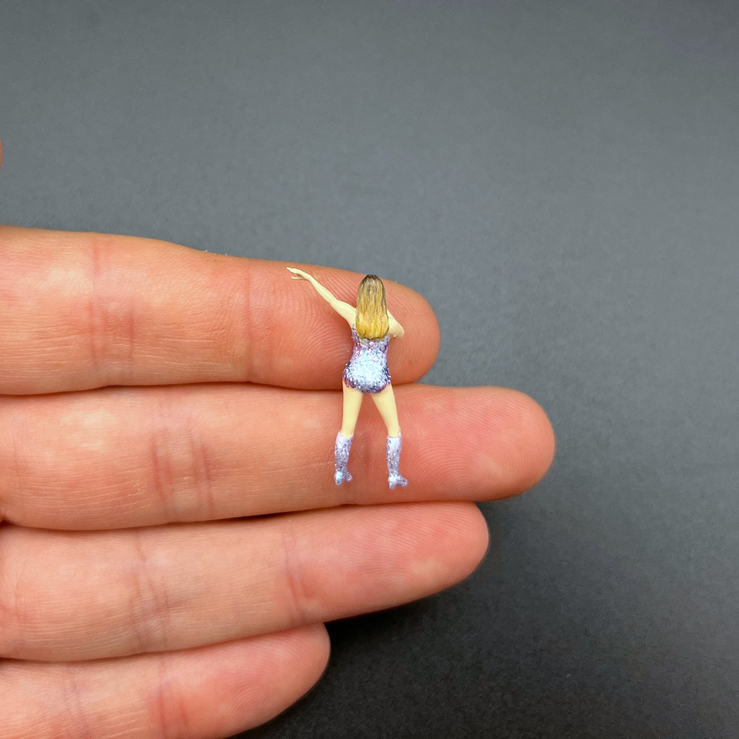 Taylor Swift Model. The Eras Tour. Glitter Rhinestone Bodysuit. Miniature 1:64 Scale