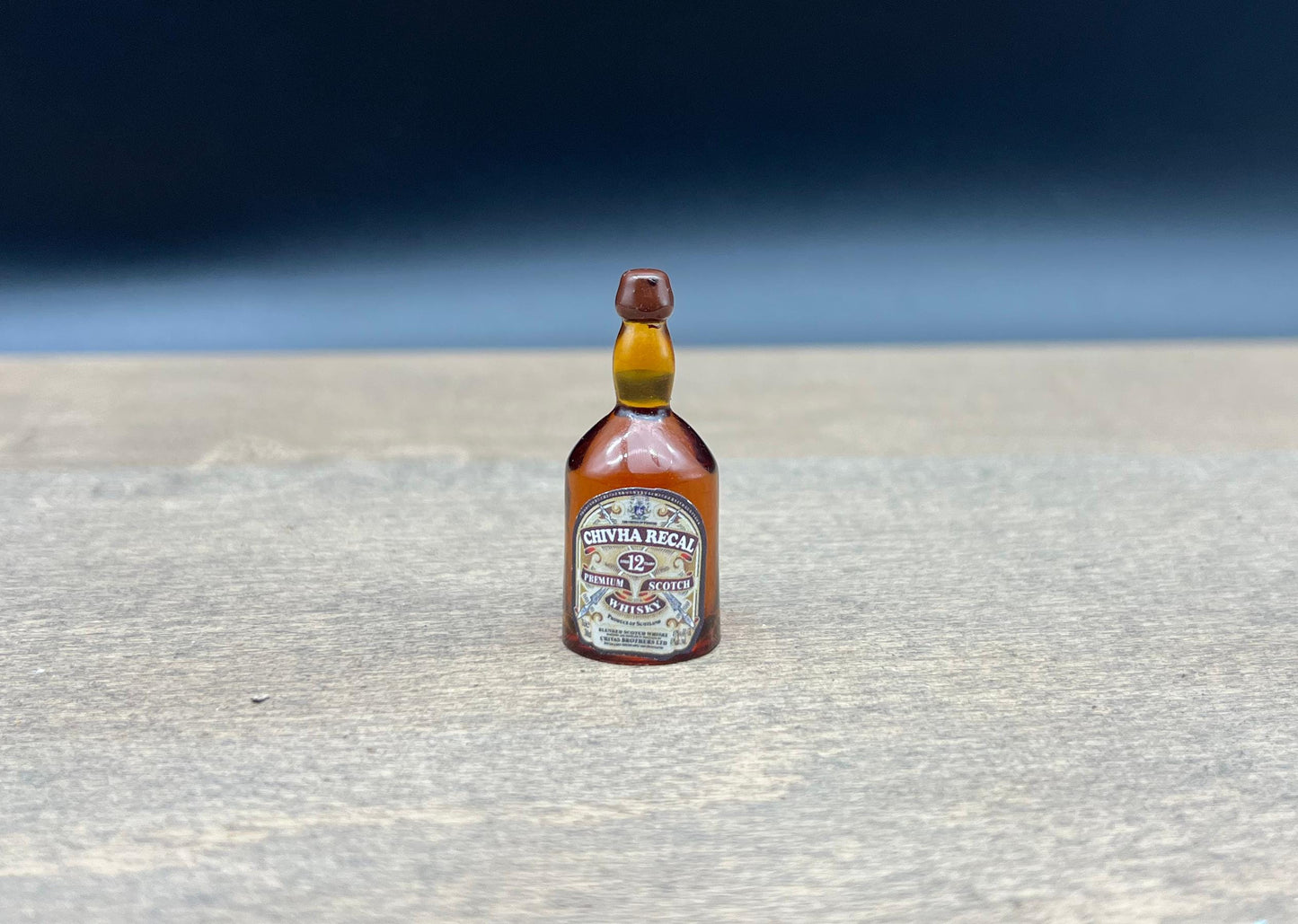 Miniature Whiskey Bottle Dollhouse Kitchen 1:6 Scale Scale Comparison