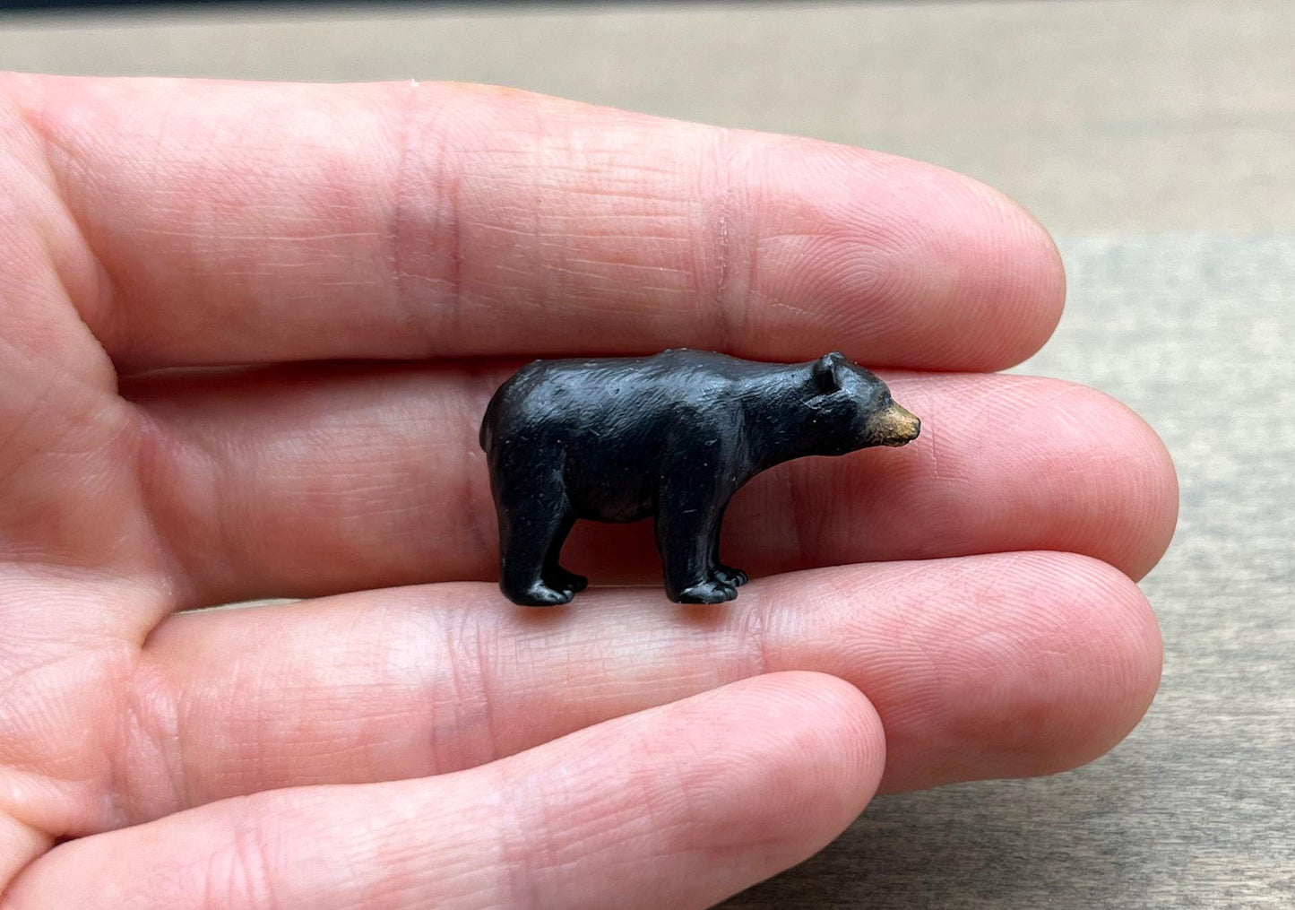 Miniature Black Bear 1:64 Scale Realistic Model Scale Comparison