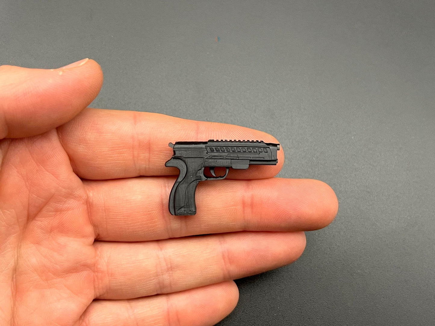 Miniature Pistol Handgun Toy. Miniature Scale Replica Gun