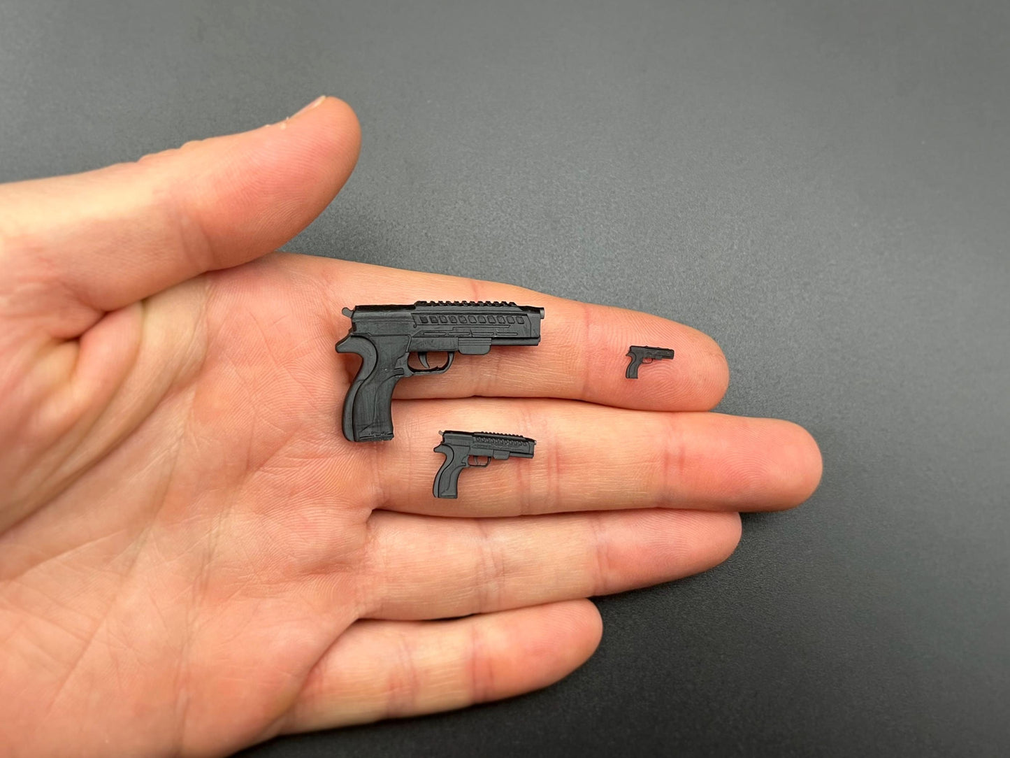 Miniature Pistol Handgun Toy. Miniature Scale Replica Gun