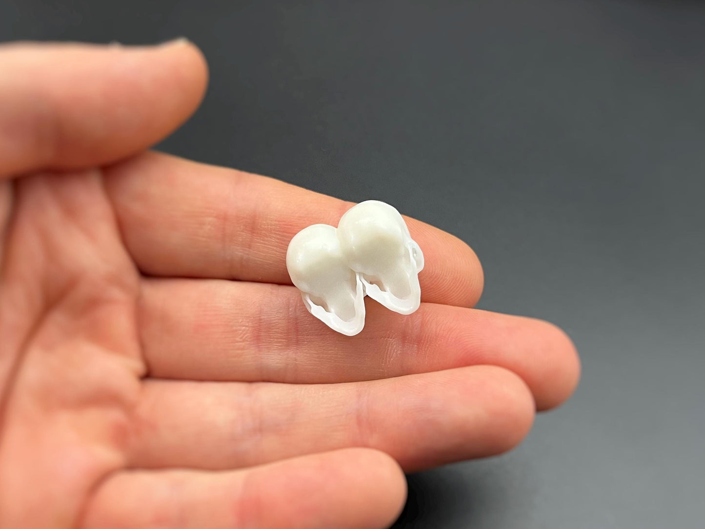 Miniature Human Skulls. Realistic Plastic Replicas