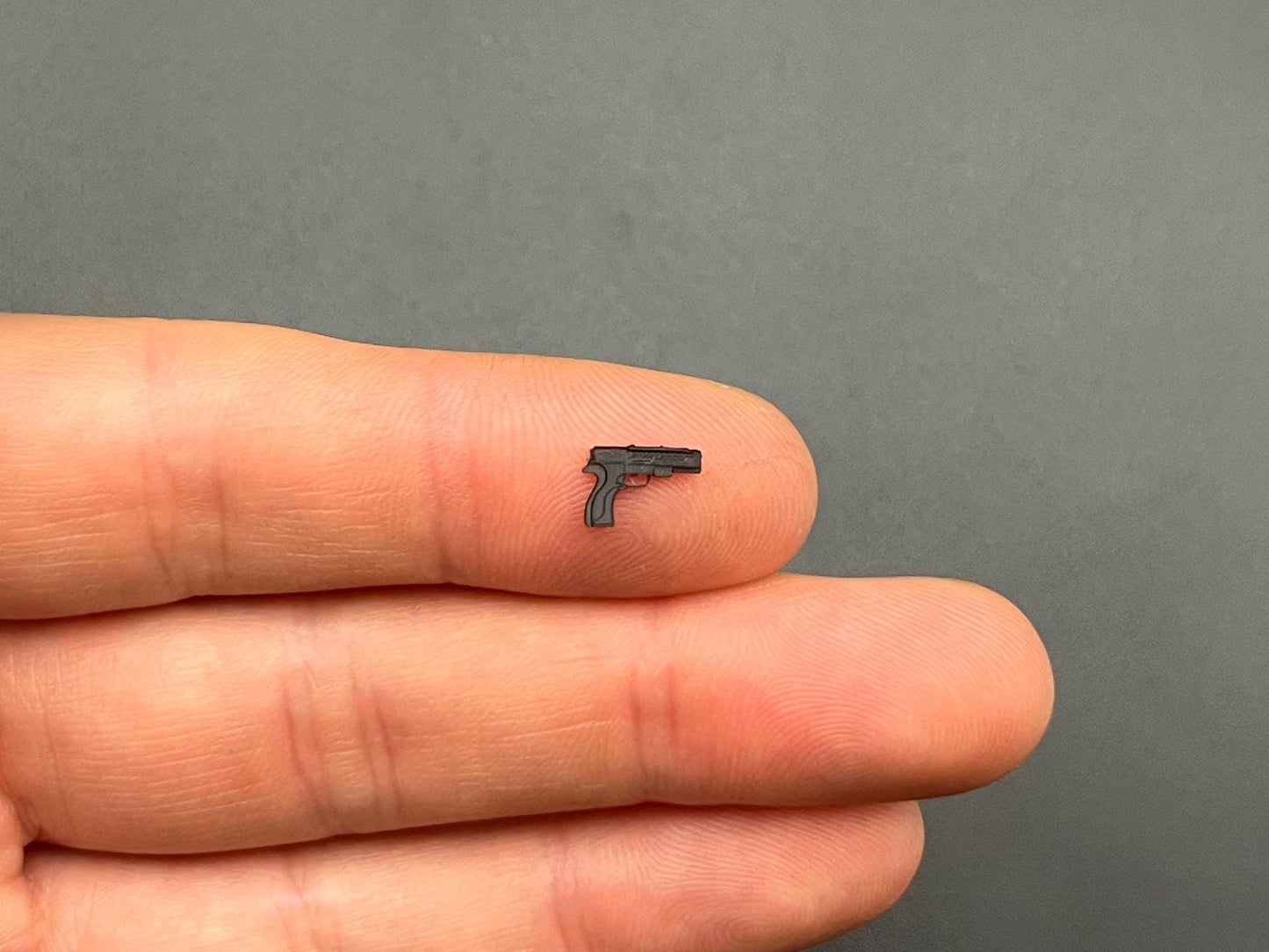 Miniature Handgun Pistol Toy Replica Scale Comparison