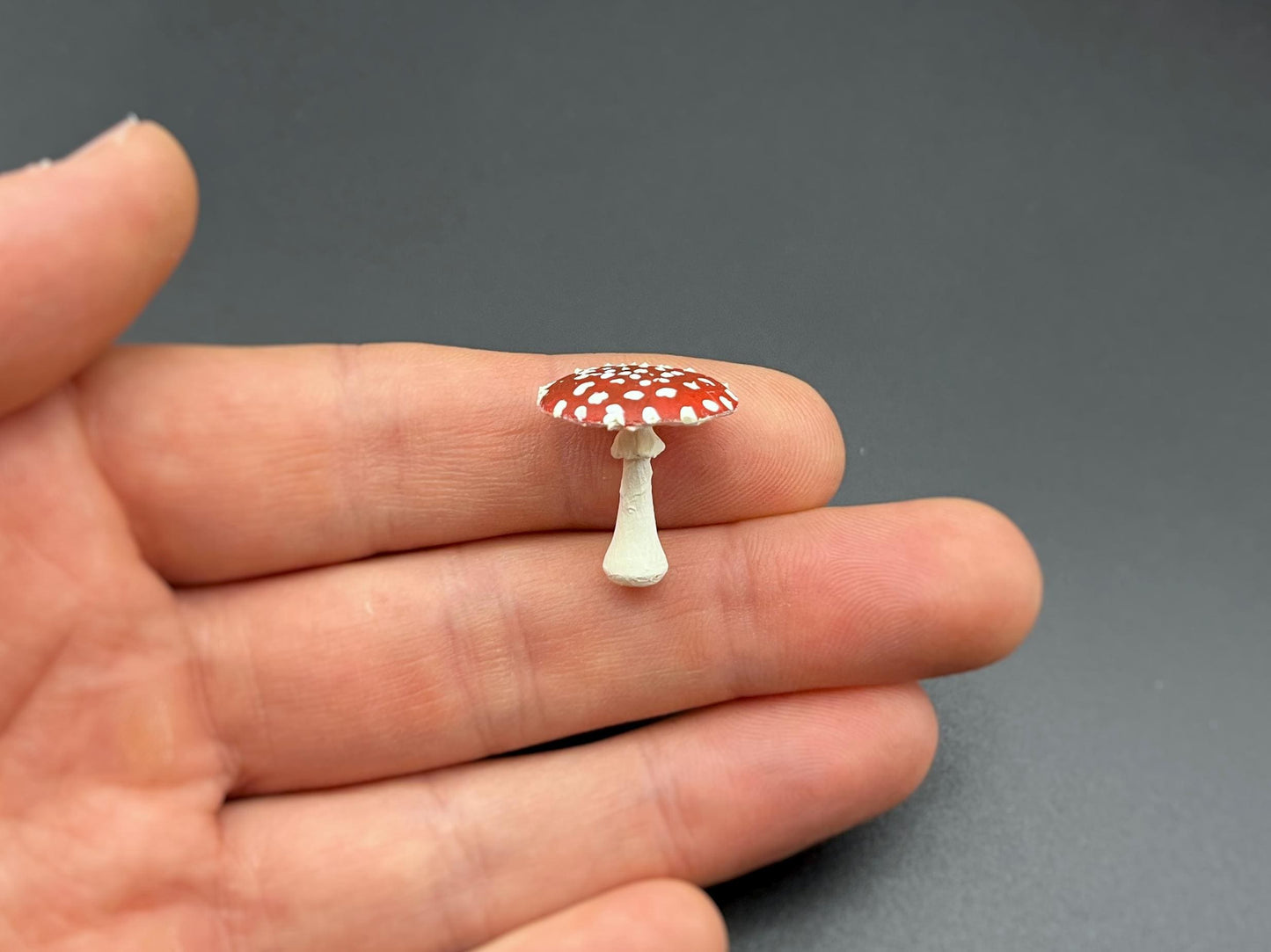 Mini Realistic Mushrooms. Fly Agaric. 1:12 or 1/6 Scale Replicas