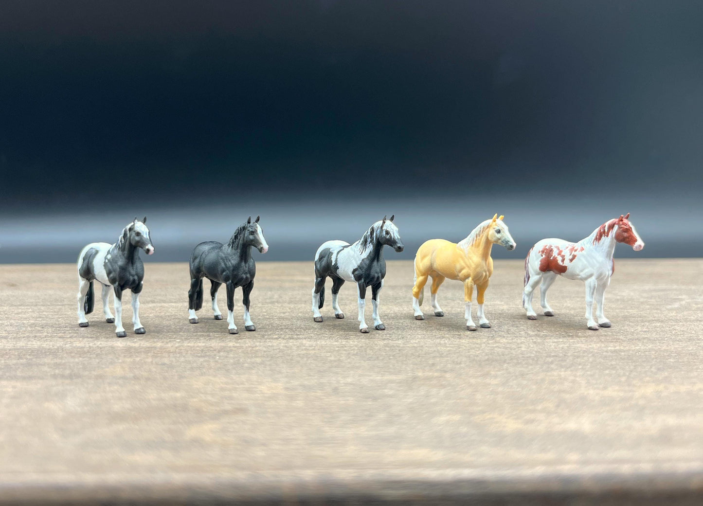 1:64 Scale Horses. Hand-painted. Miniature Realistic Animal Figures