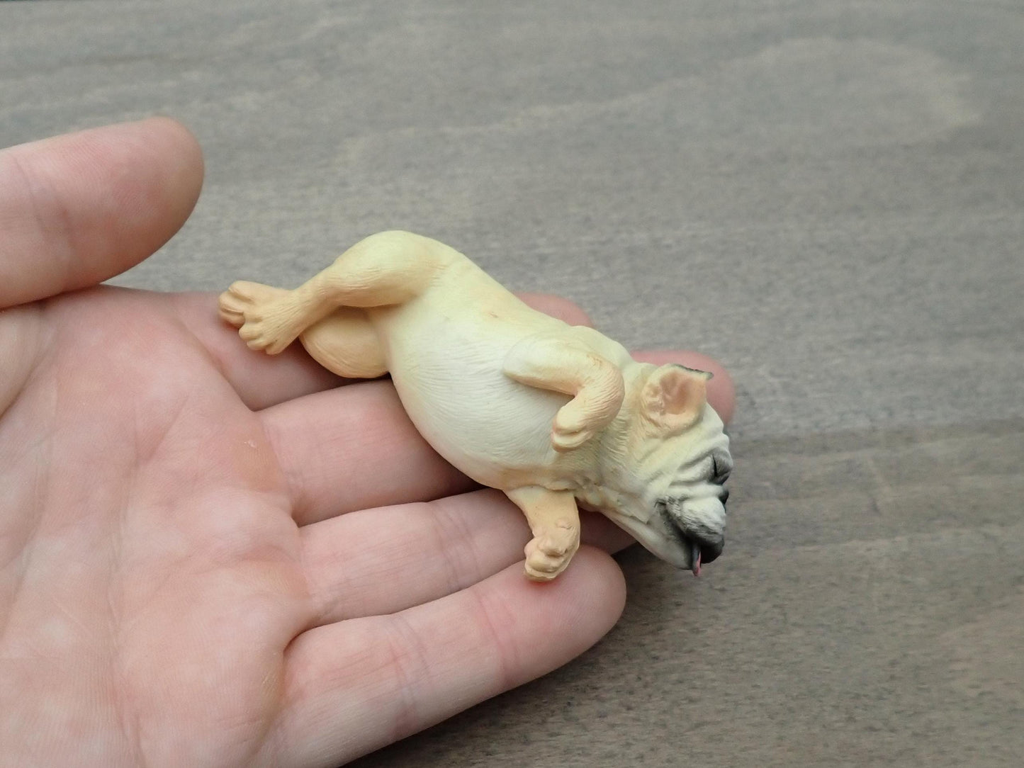 Miniature English Bulldog Toy Models Scale Comparison
