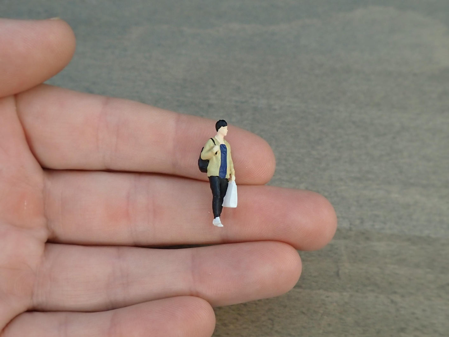 Miniature Breakdancers Watching Crowd 1:64 Scale Comparison