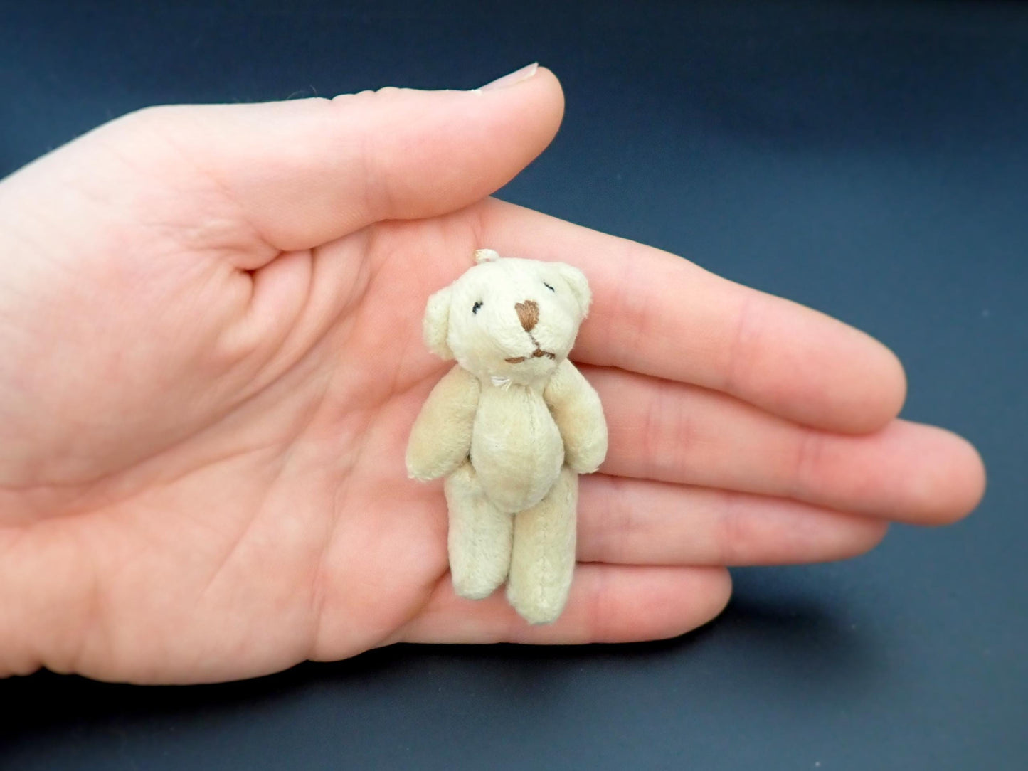 Miniature Teddy Bears, Bunny Rabbit. Plush Toys. Cute Dollhouse Accessories