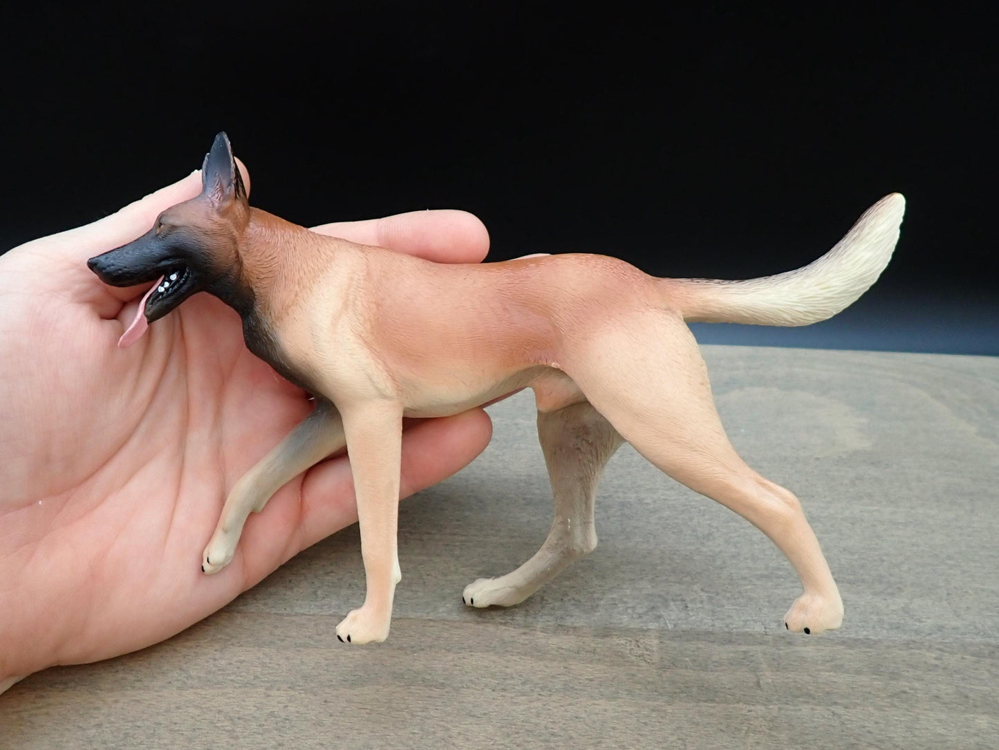 Malinois, Basset Hound and Pomeranian. 1:6 Scale Miniatures Statues / Models