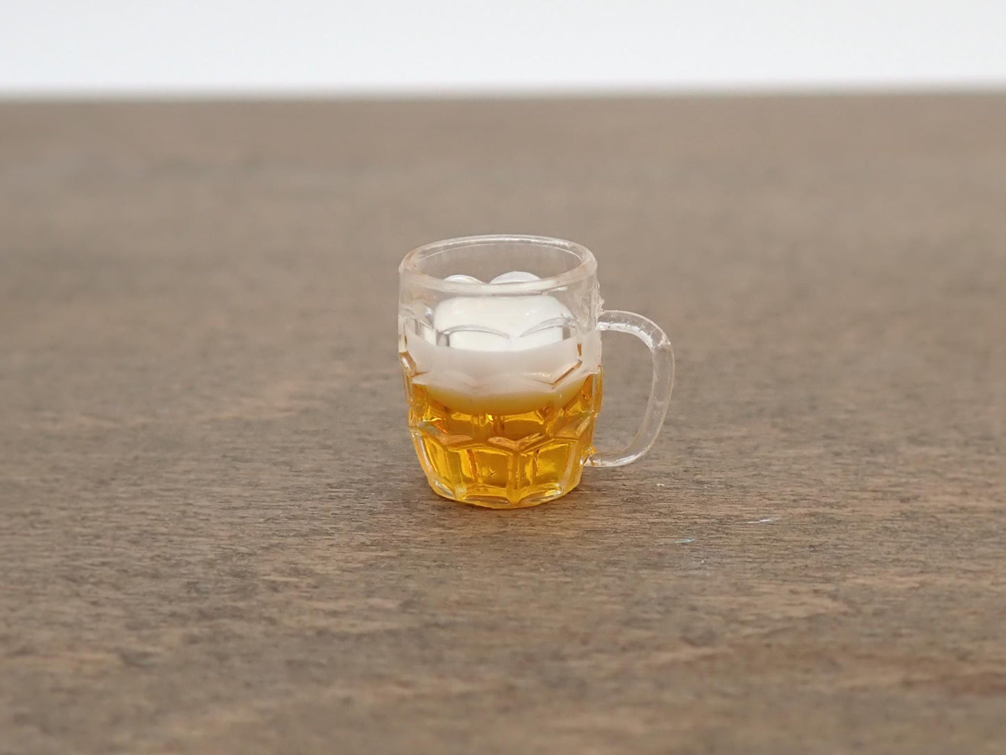Miniature Beer in Beer Glass. 1:12 Scale Miniature Drink Accessory