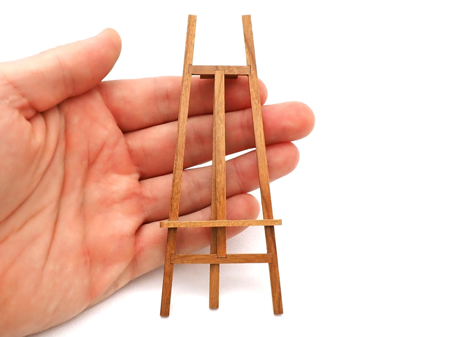 Miniature Artist's Painting Easel. 1:12 Scale. Miniature Wooden Accessory