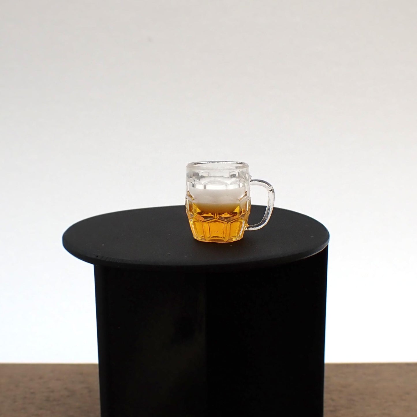 Miniature Beer in Beer Glass. 1:12 Scale Miniature Drink Accessory