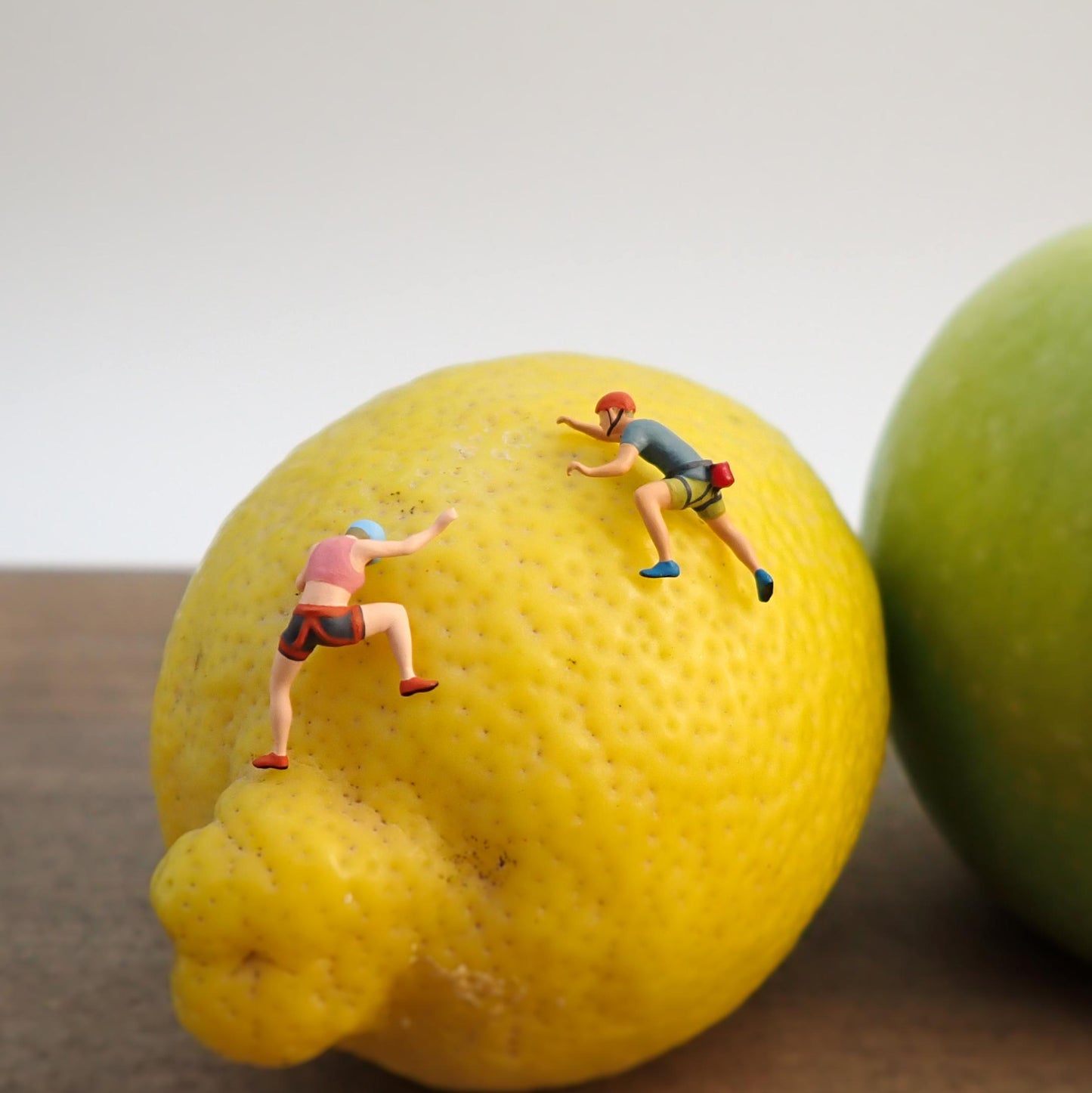 Mini Rock Climbers. Man and Woman. 1:87 Scale