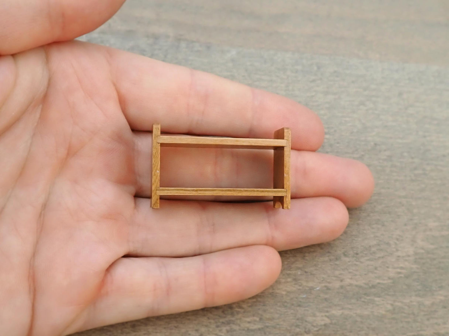 Miniature Shelf / Display Stand / Spice Rack. 1:12 or 1/6 Scale
