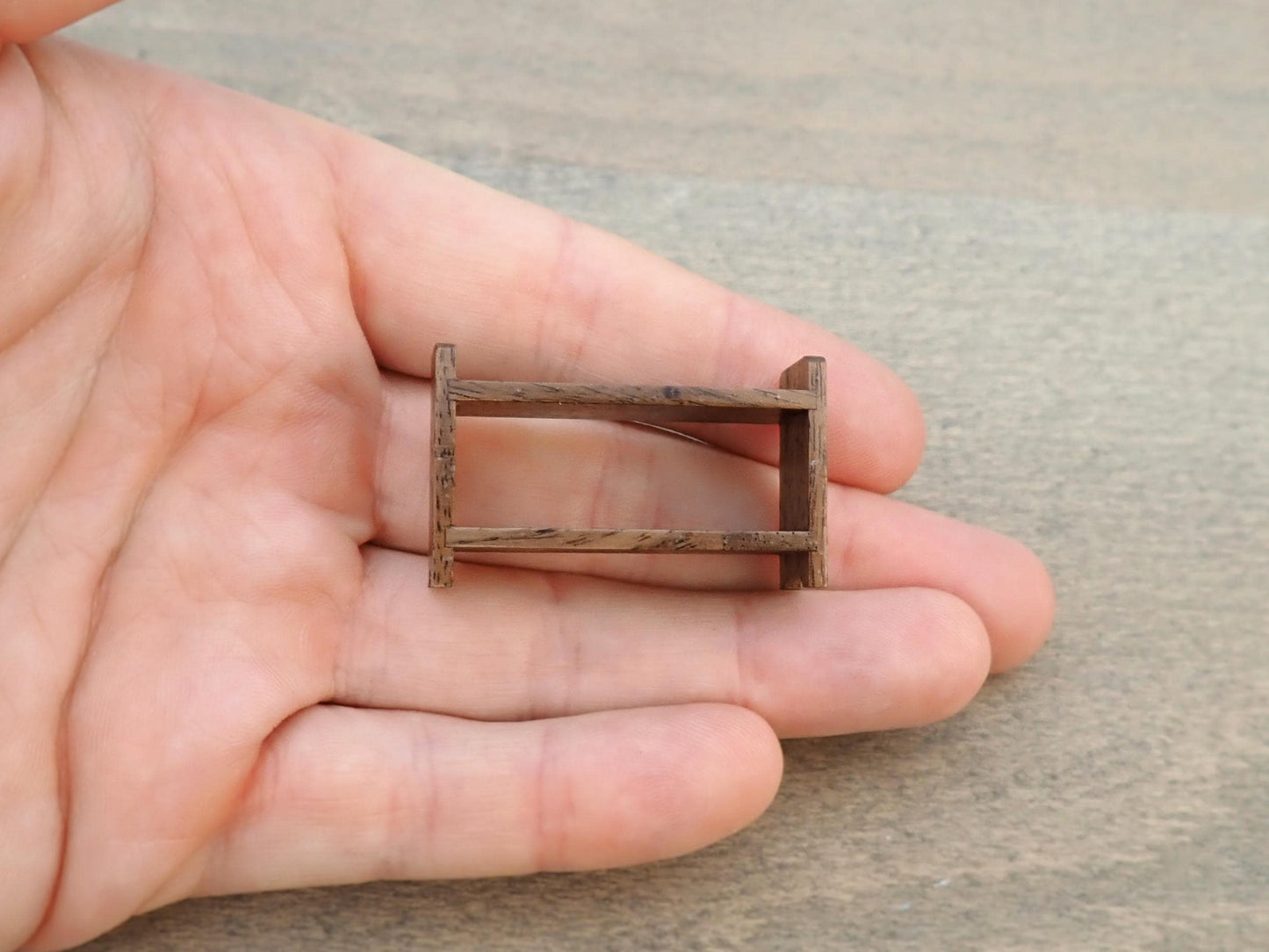 Miniature Shelf / Display Stand / Spice Rack. 1:12 or 1/6 Scale