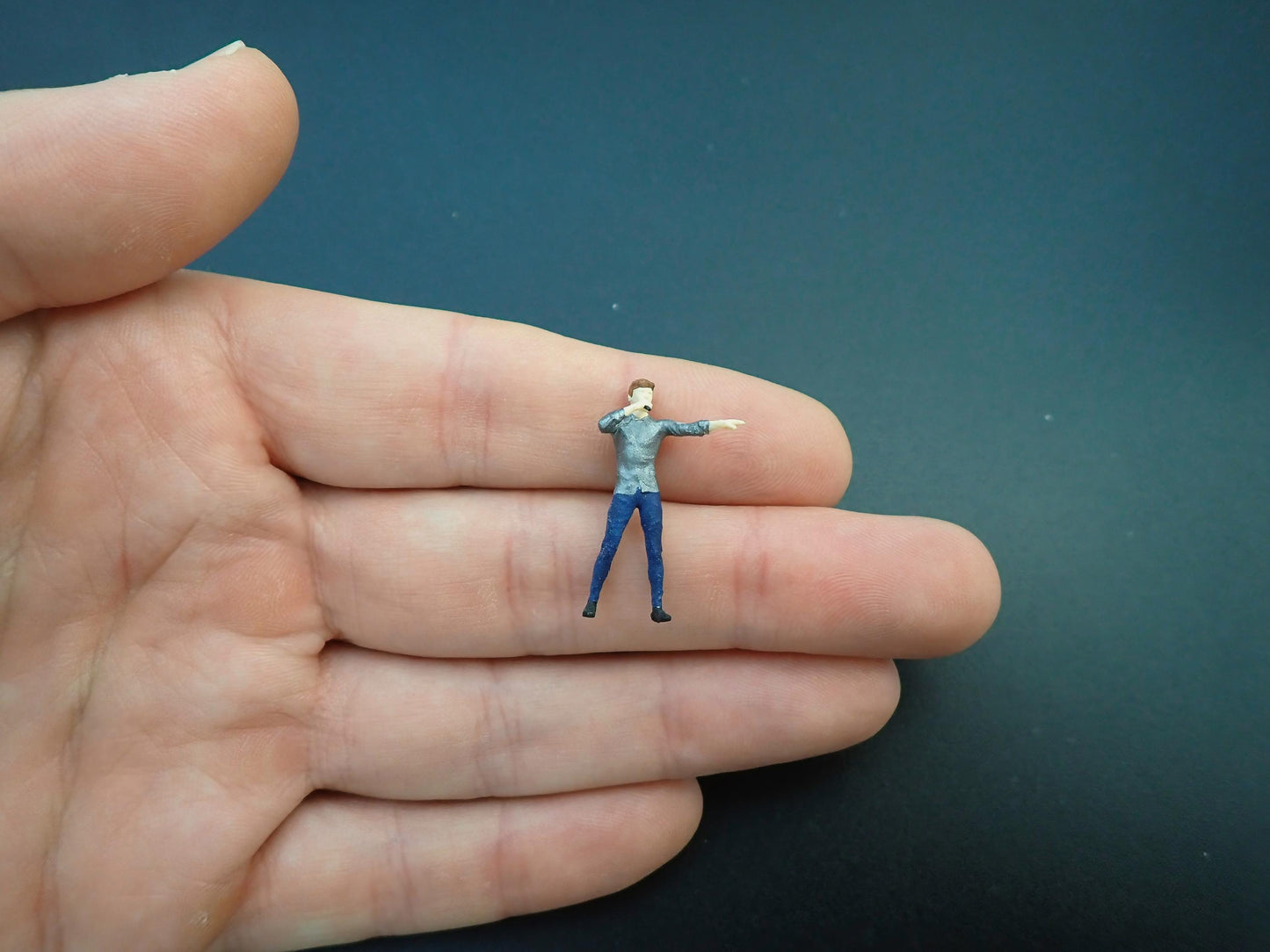 Miniature Music Band Figures. 1:64 Scale. Guitar, Bassist, Amp, Singer
