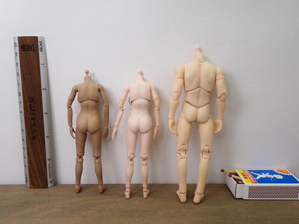Miniature Male BJD Doll Body 1:12 Scale Articulated Hand-Made