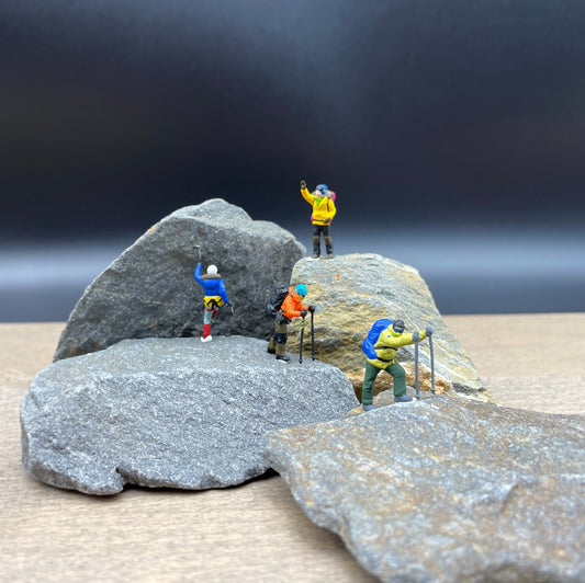 Miniature Hikers Climbers Campers Figures. 1:87 Scale