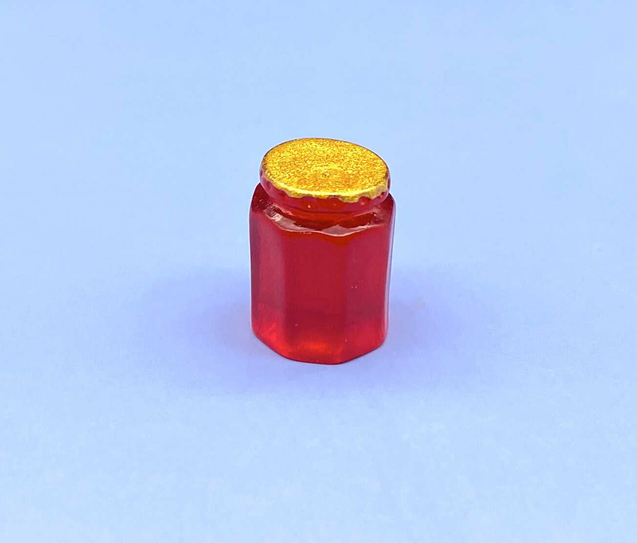 Miniature Jams Conserves. Strawberry,  Apricot, Fig, Plum, Orange Marmalade. Kitchen Food Spreads. Dollhouse Accessories 1:12 Scale