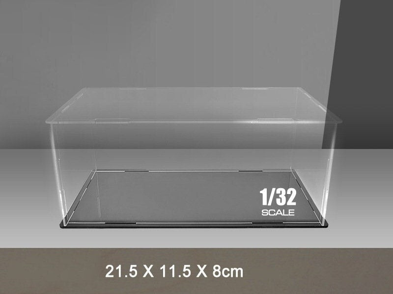 Miniature Acrylic Display Case 1:32 Scale Toy Car Scene