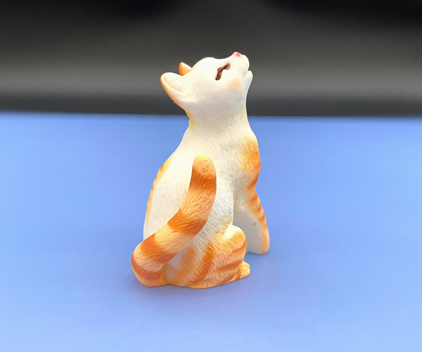 Miniature Cats. 1:12 Scale Miniature. Kitten Figurine. Dollhouse Accessory