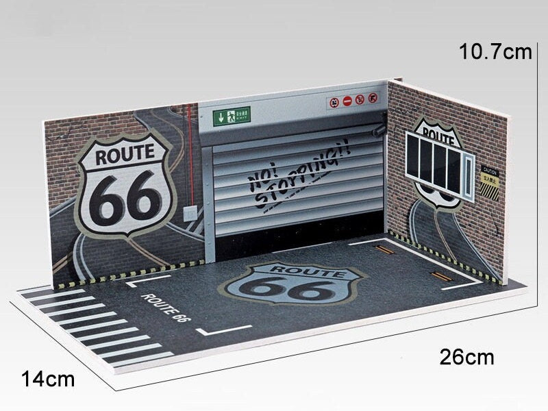 Miniature Diorama Display Case Side View 1:18 Scale