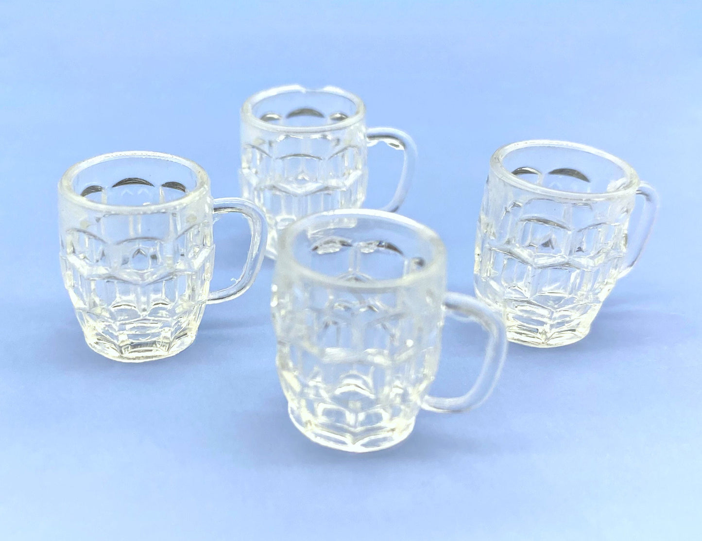 Miniature Drinks Glasses. Beer, Wine, Champagne, Water, Mug. 1:12 Scale
