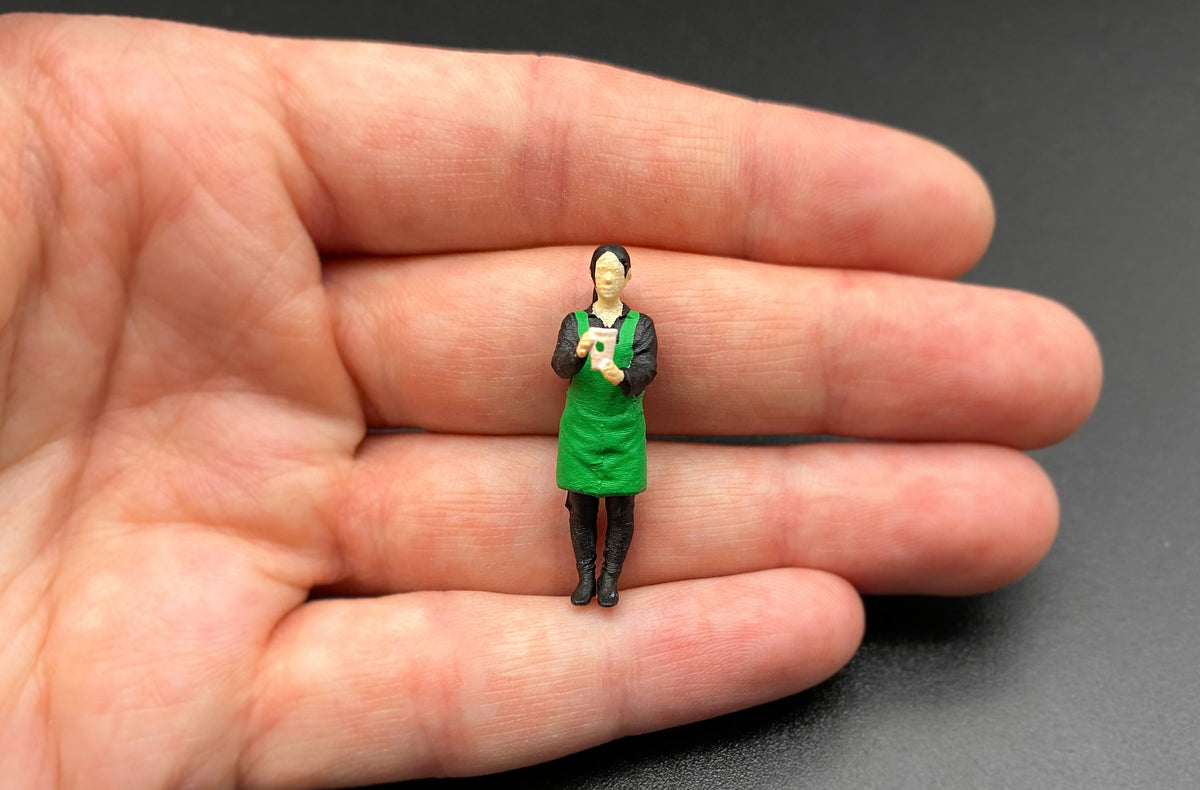 Miniature Human Figures 1:64 Scale Front View Standing People