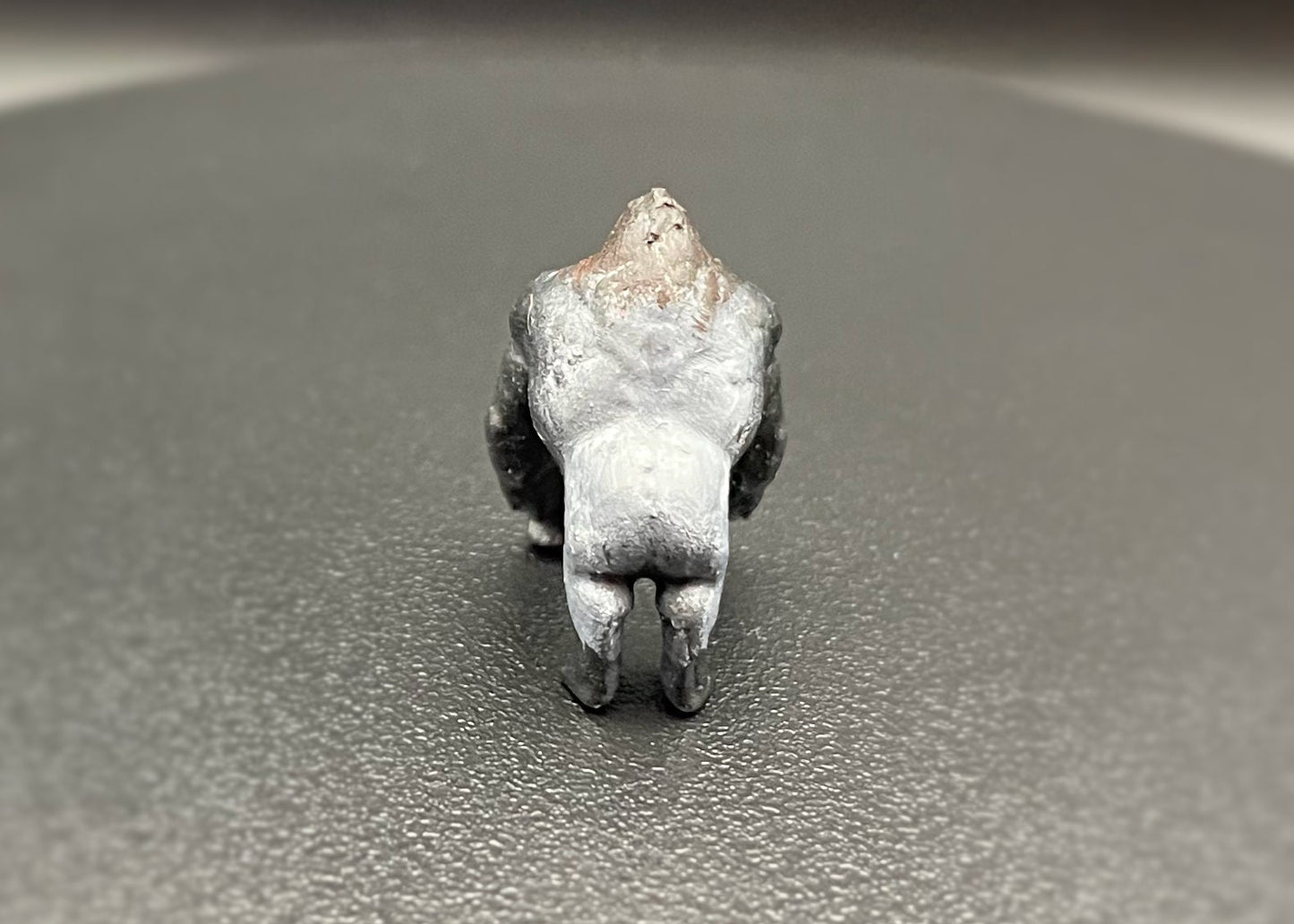 2 Unpainted Silverback Gorilla Figures. 1:100 Scale Miniature Animal. Ready to Paint
