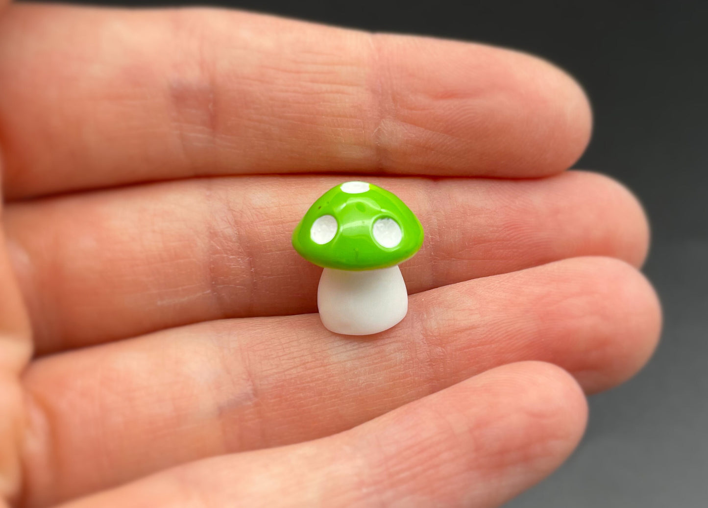 8 Miniature Colorful Mushrooms. 1:6 Scale. Fly Agaric. Fairy Garden