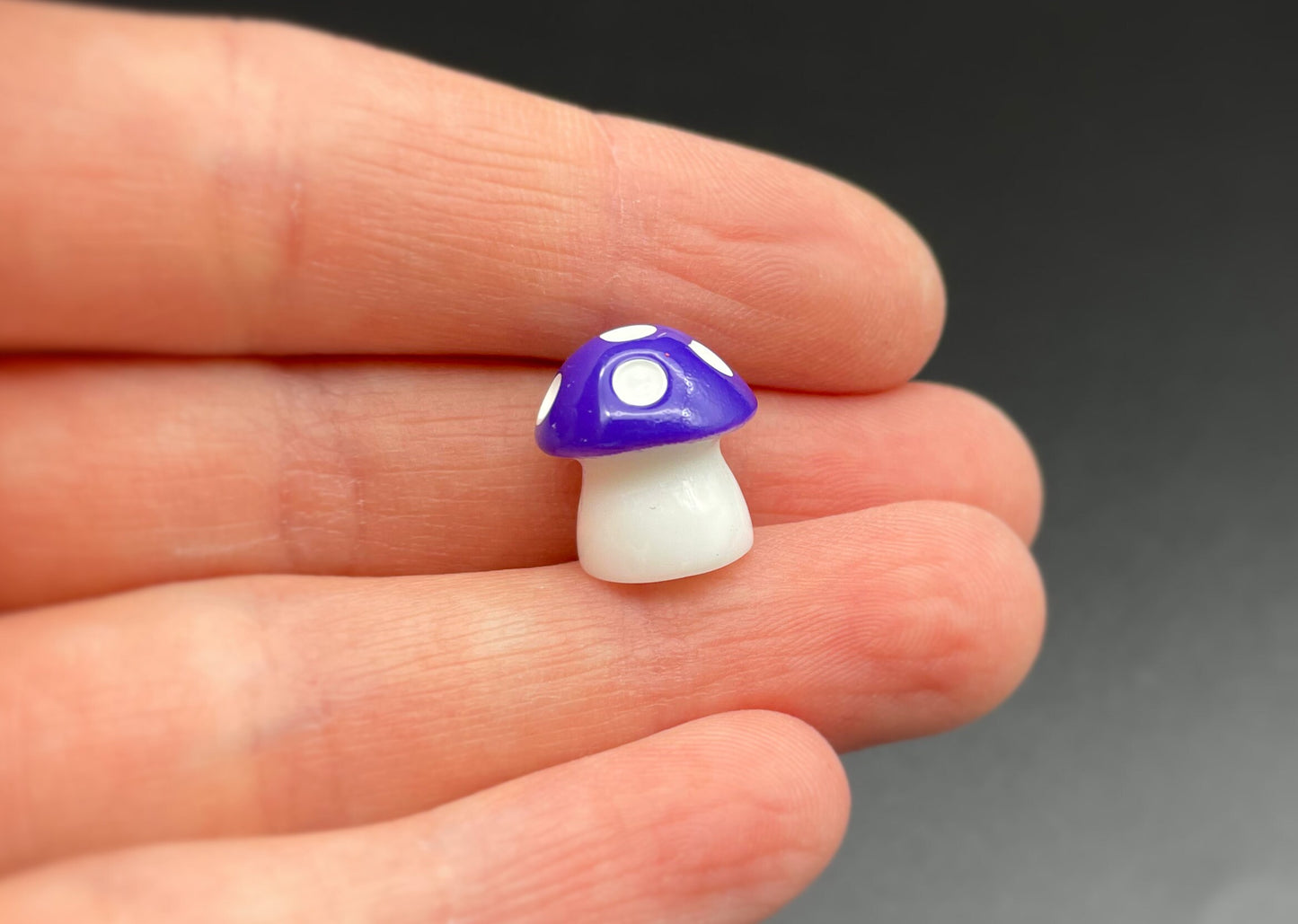 8 Miniature Colorful Mushrooms. 1:6 Scale. Fly Agaric. Fairy Garden