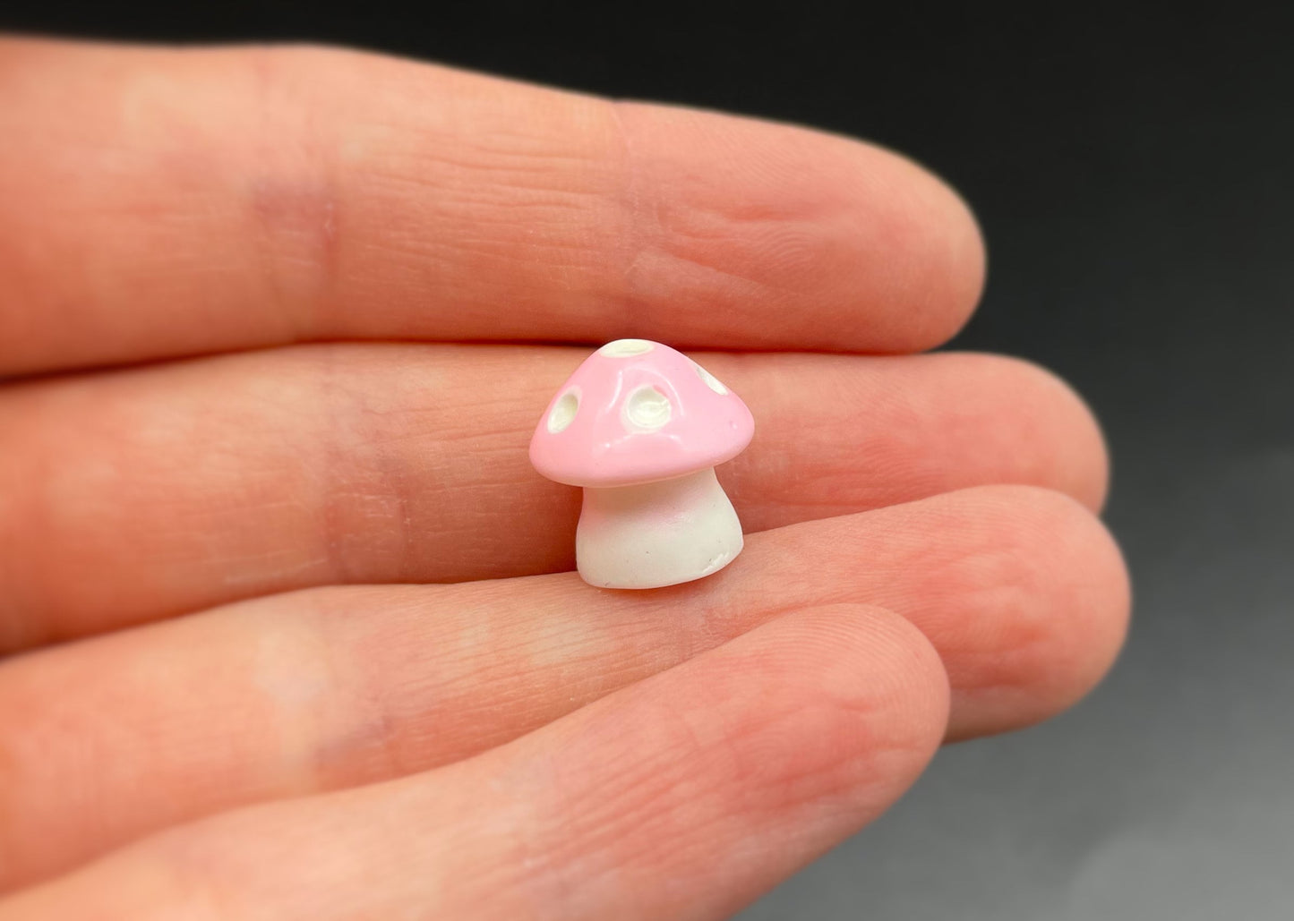 8 Miniature Colorful Mushrooms. 1:6 Scale. Fly Agaric. Fairy Garden