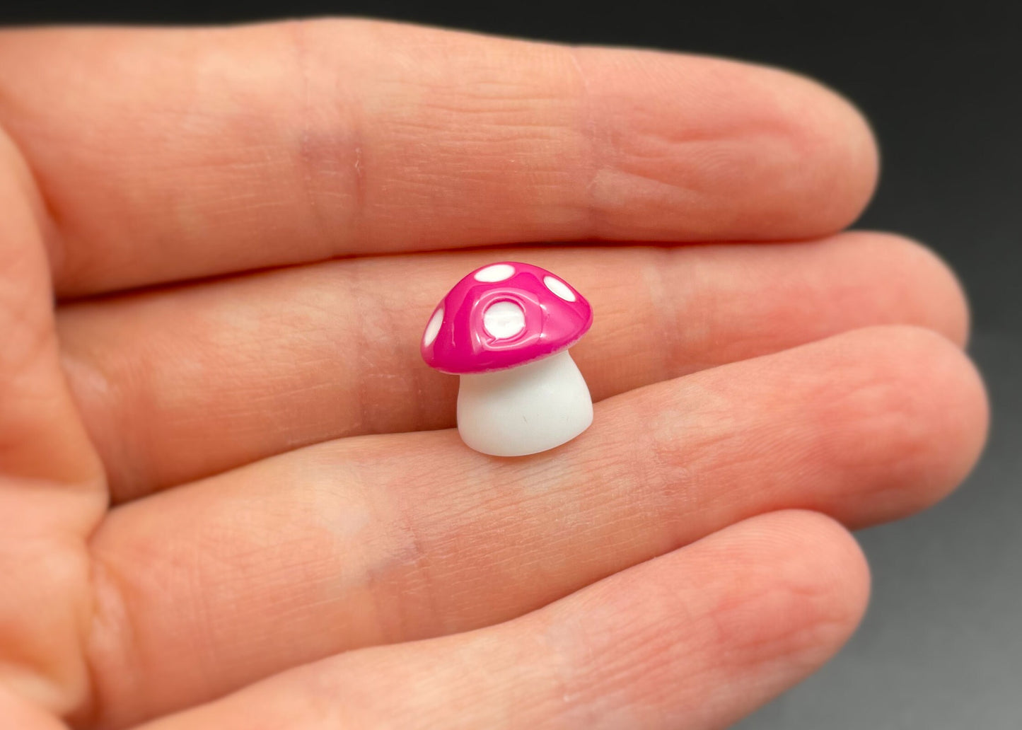 8 Miniature Colorful Mushrooms. 1:6 Scale. Fly Agaric. Fairy Garden