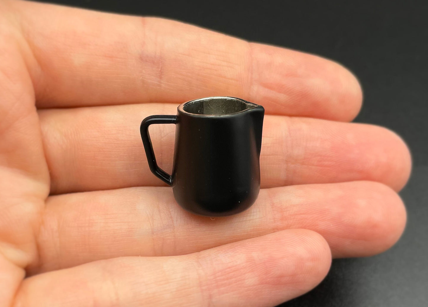 Miniature Milk / Coffee Jug. Dollhouse Kitchen Food Drink Accessories. 1:12 Scale