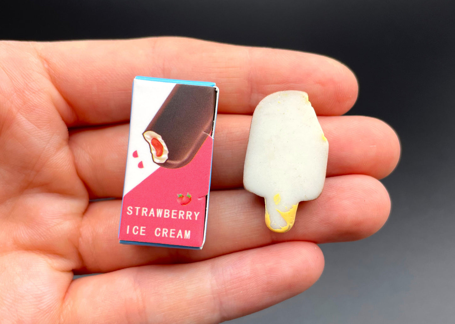 Miniature Ice Creams. Popsicles. Ice Lolly. 1:6 Scale Kitchen / Food Dollhouse Accessories