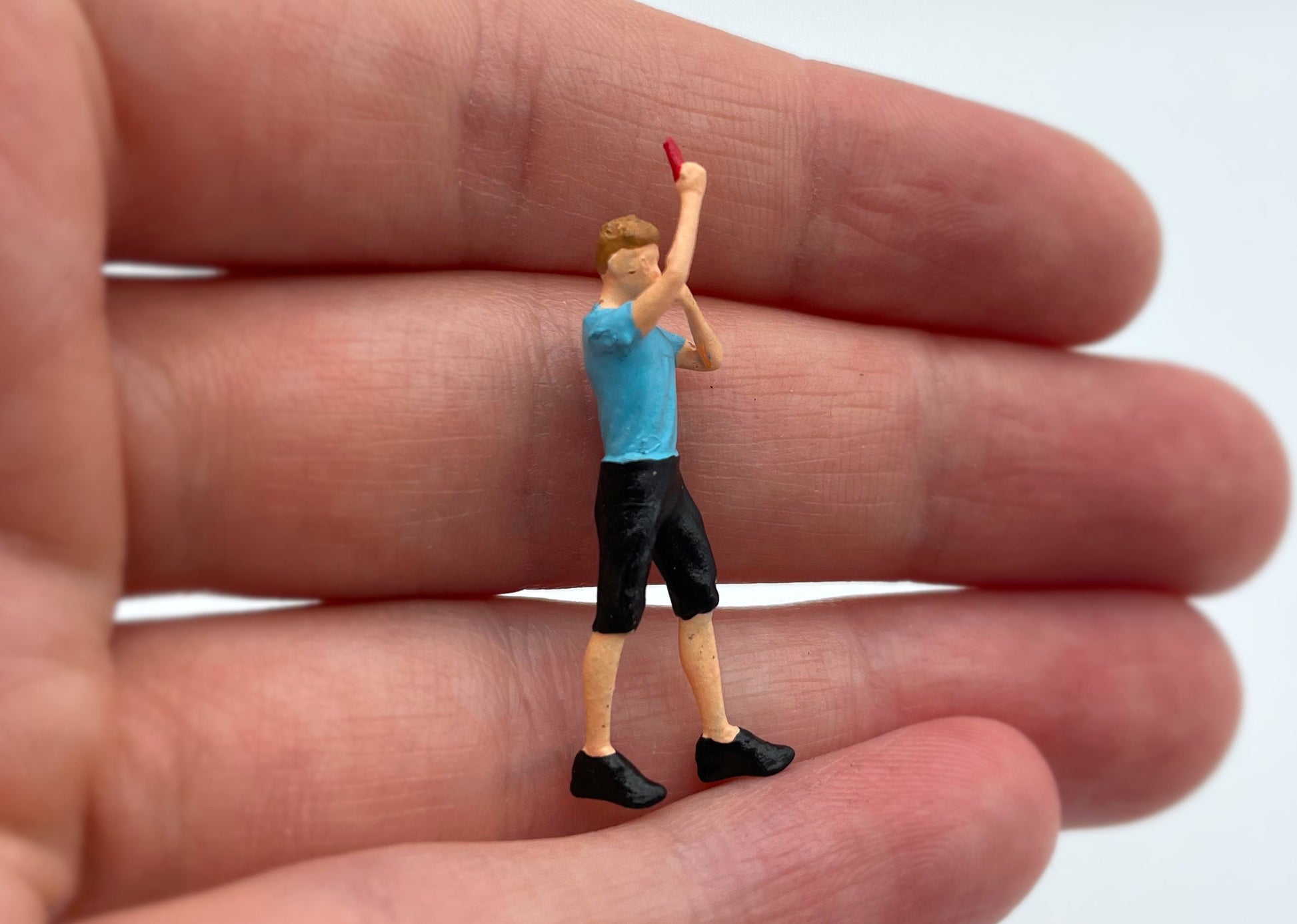 Miniature Football Referee Figure 1:64 Scale Human Model