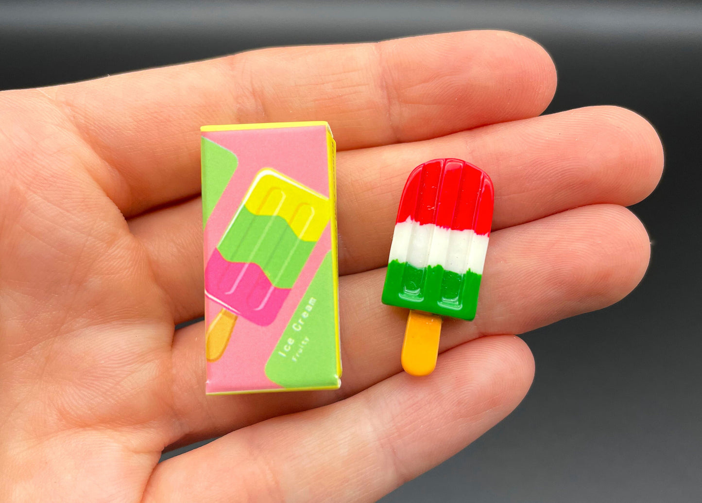 Miniature Ice Creams. Popsicles. Ice Lolly. 1:6 Scale Kitchen / Food Dollhouse Accessories