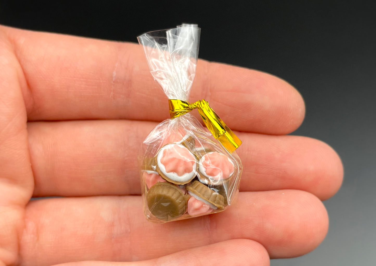 Miniature Sweets. Muffin, Cookies, Cupcake, Macaron, Wafer. Mini Dessert. 1:12/6 Scale