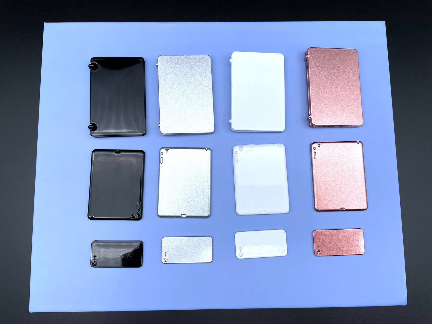 Miniature Laptop Set. Computer Mobile Phone Tablet. Dollhouse Accessories. Scale 1:6