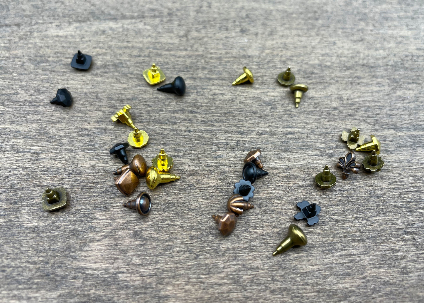 Miniature Door Knobs. 7 Pieces. Metal Handle. Dollhouse Model Accessories. 1:12 Scale