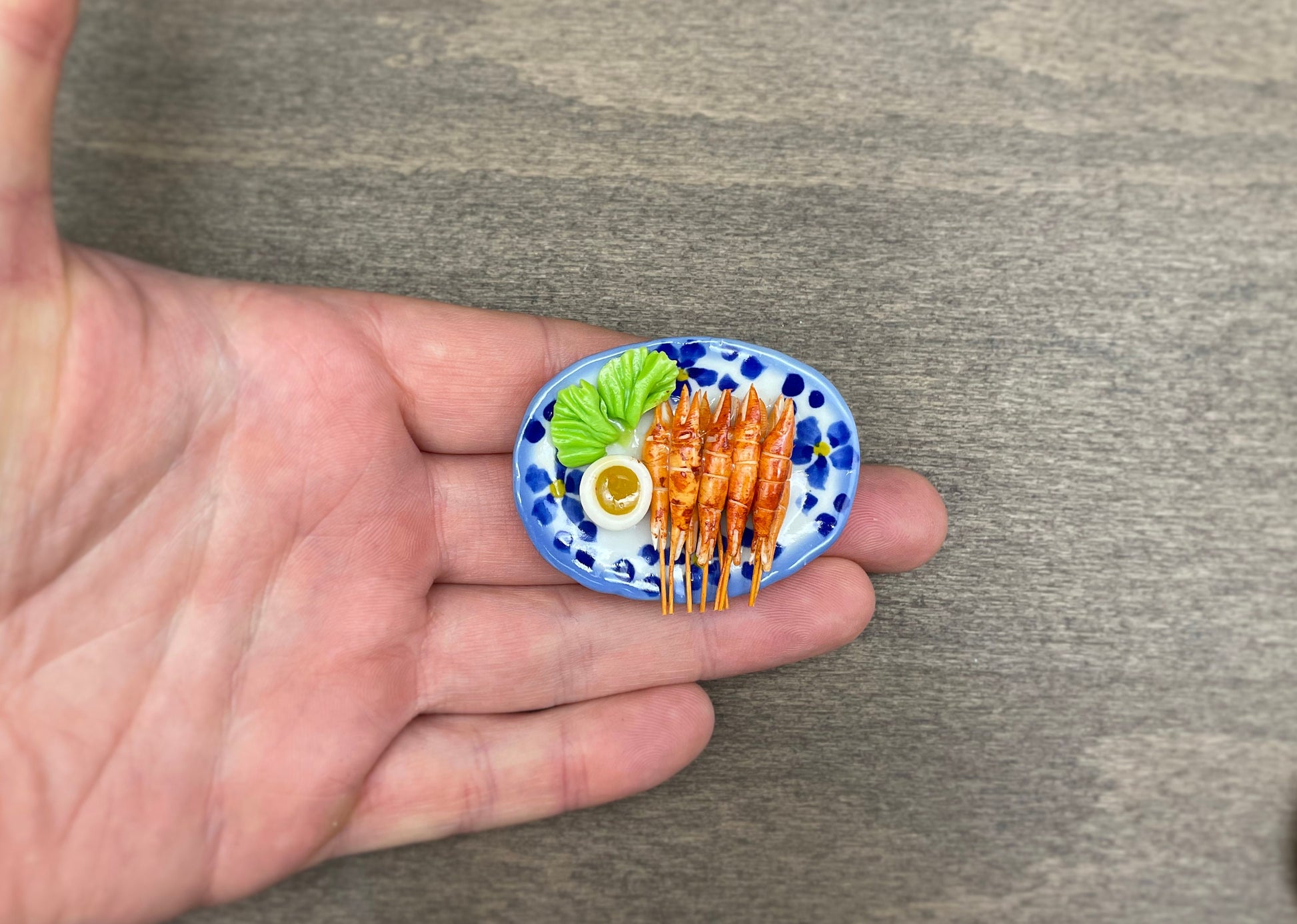 Miniature Grilled Kebab Sticks 1:12 Scale Food Accessory