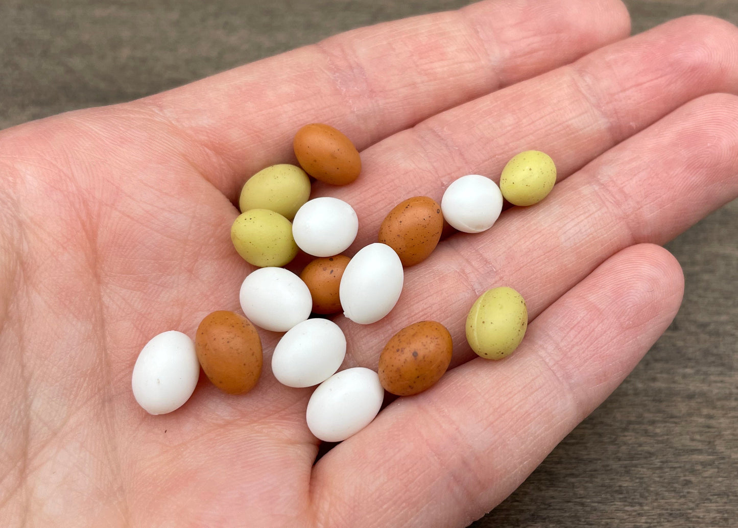 Miniature Eggs and Egg Boxes. 1:6 Scale