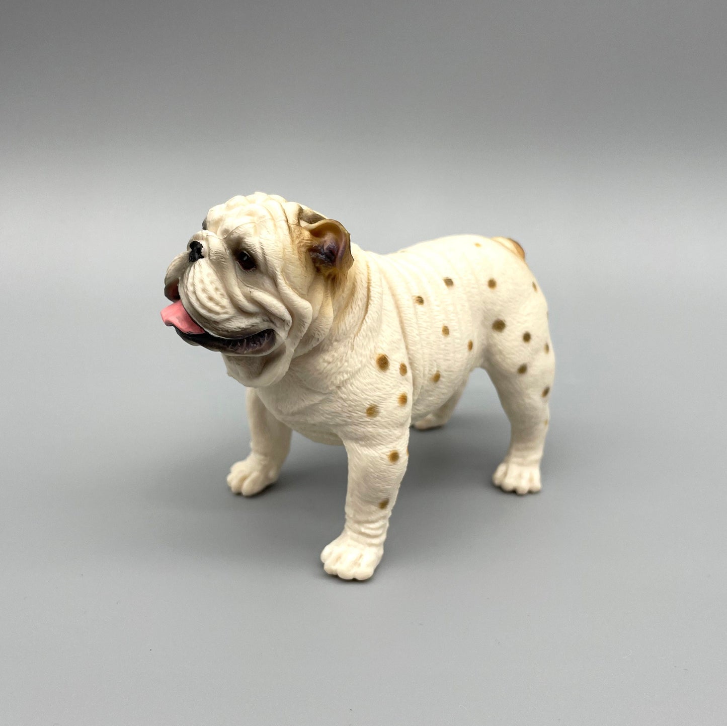 Miniature English Bulldog Models. 1:6 Scale Dog Figures