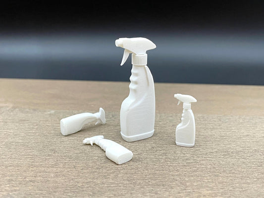 Miniature Trigger Spray Bottle. 1:6 or 1/12 Scale
