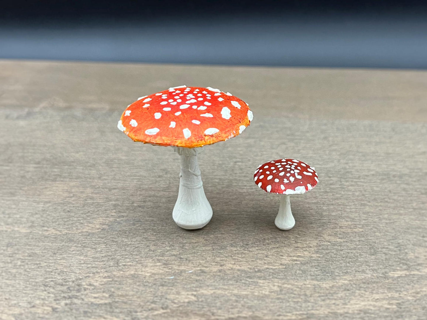 Mini Realistic Mushrooms. Fly Agaric. 1:12 or 1/6 Scale Replicas