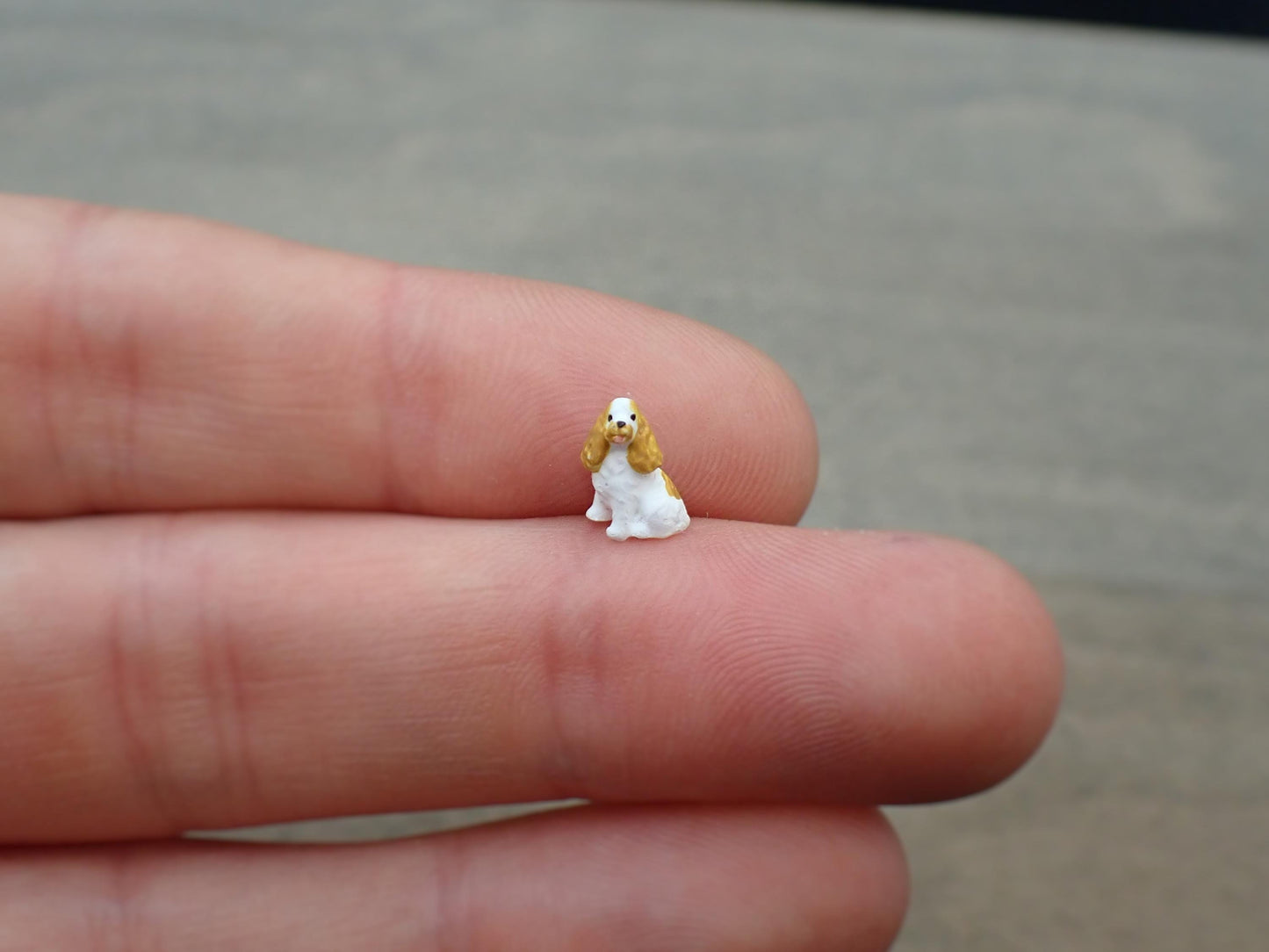 Miniature Shiba Inu, Cocker Spaniel and Poodle Dog Figures. 1:64 and 1/87 Scale.