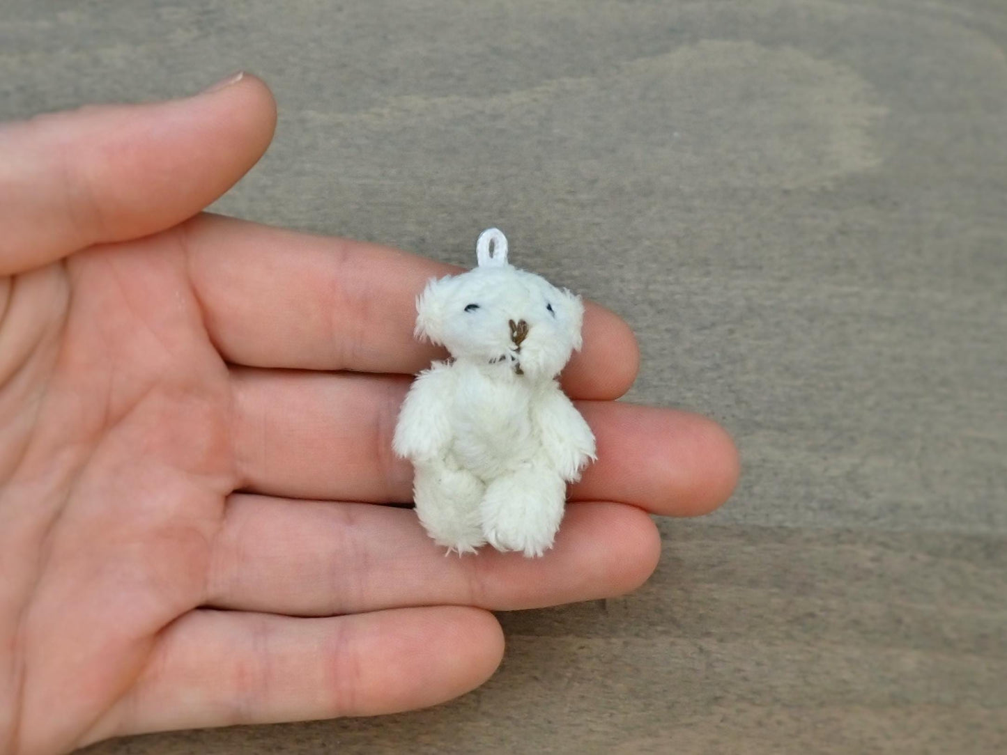 Miniature Teddy Bears, Bunny Rabbit. Plush Toys. Cute Dollhouse Accessories